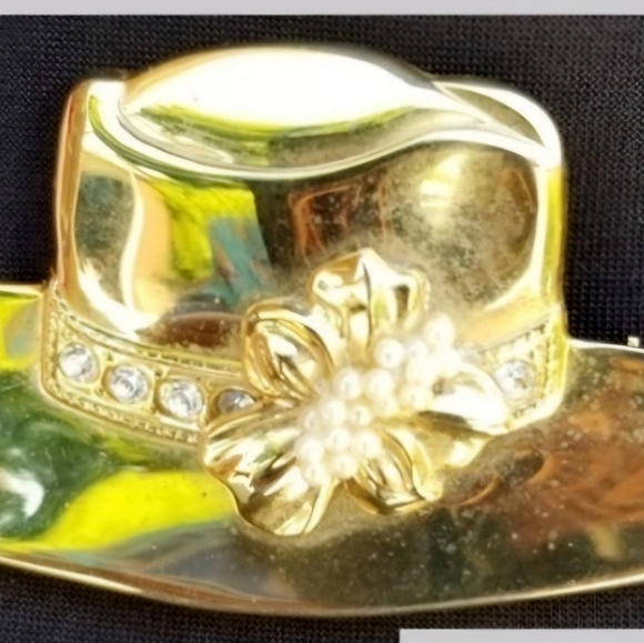 Vintage brass chapeau pin‎ - Picture 8 of 8